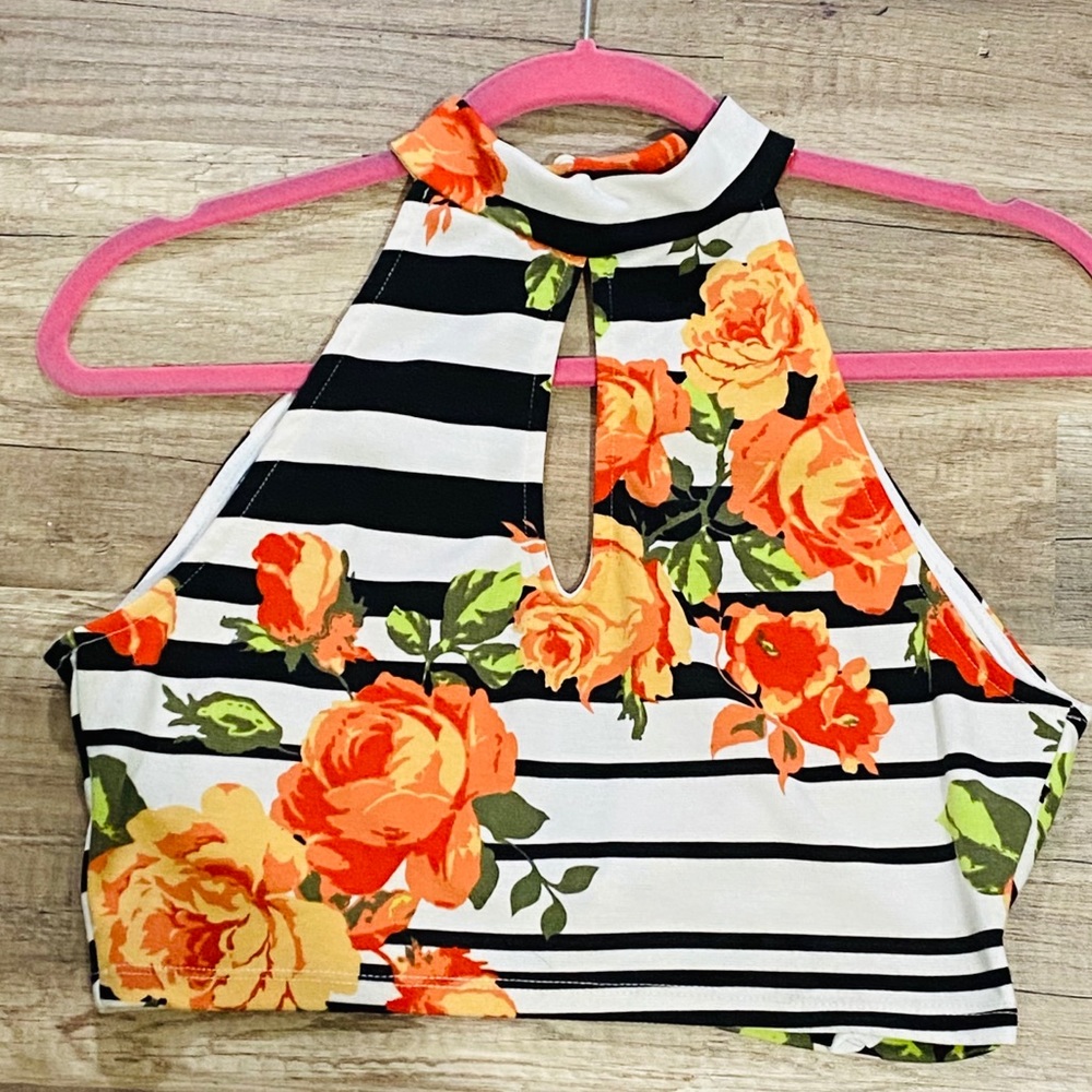 Floral crop top